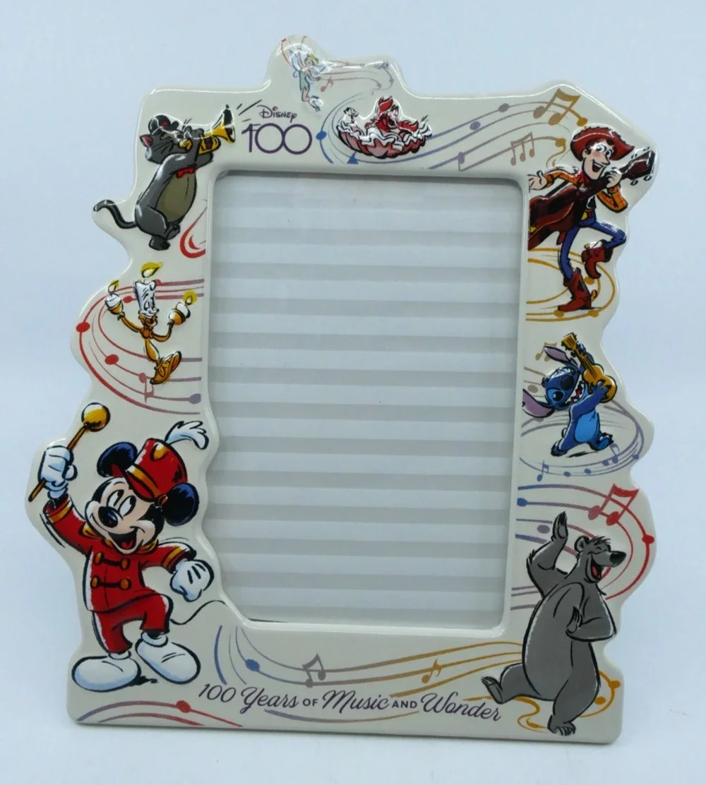 Disney 100 Years Music and Wonder Character Frame 4 x 6 Woody Stitch Mickey